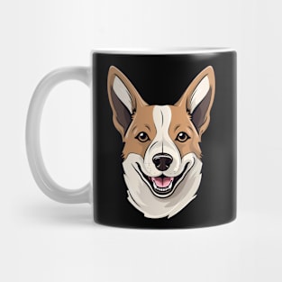 Canaan Dog Face Cute Cartoon Puppy Lover Mug